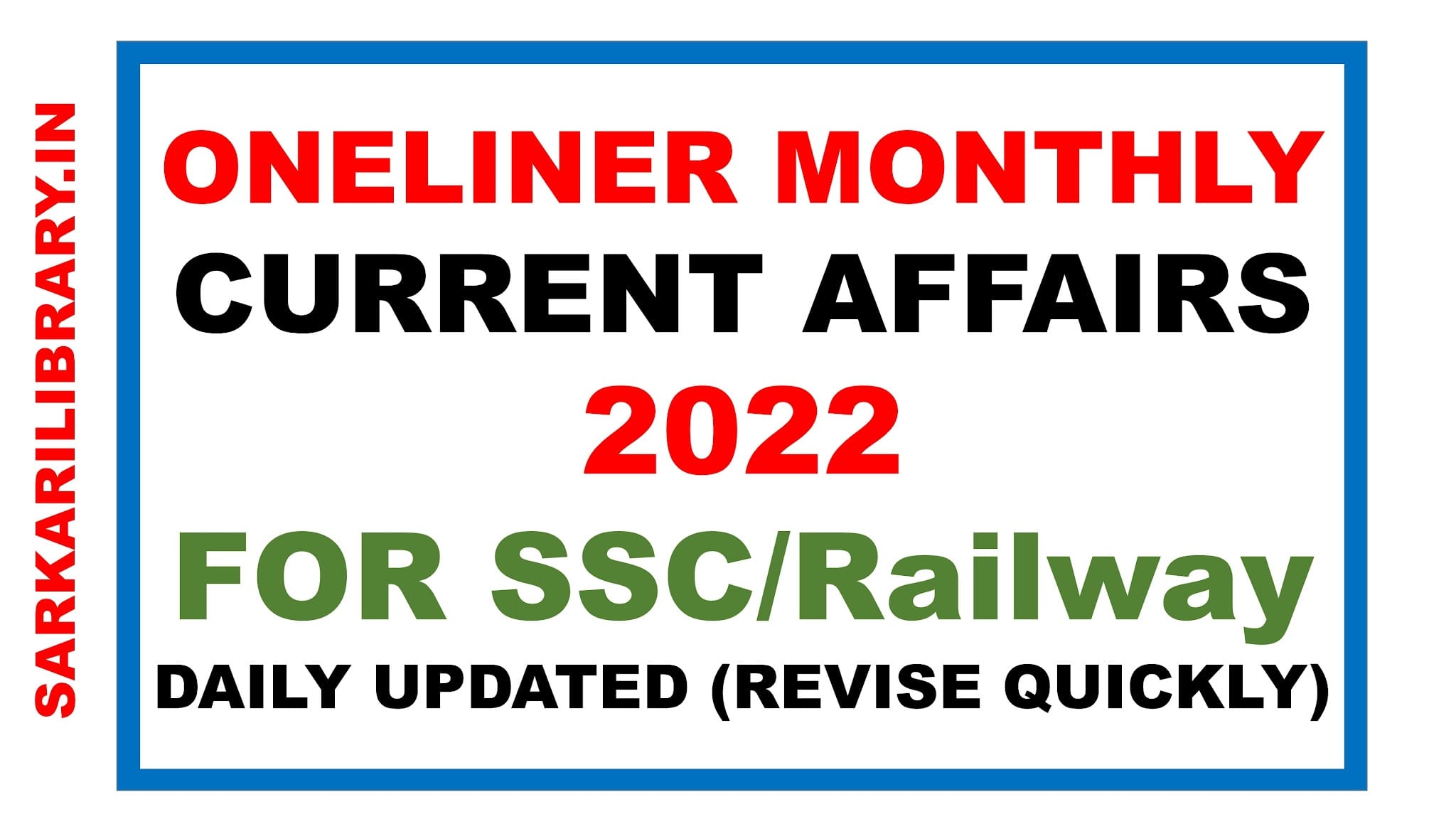 You are currently viewing November  Current Affairs 2022 for SSC
