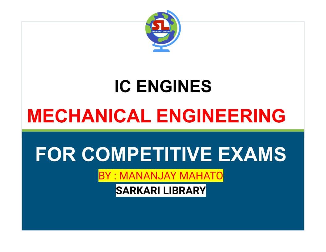 You are currently viewing IC ENGINES : MECHANICAL ENGINEERING